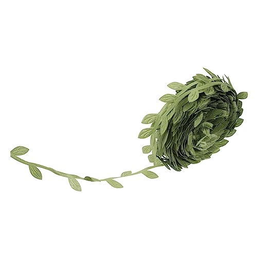ADOCARN Blattdesign Geschenkband DIY Dekorationsband für Bastelprojekte Hochzeiten Blumensträuße und Geschenkverpackung von ADOCARN