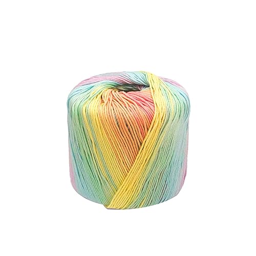 ADOCARN Farbverlauf Baumwollgarn für DIY Häkelarbeiten Handstricken Schals Hüte und Deckenmaterial Weich und Langlebig Geeignet für Kreative Projekte Regenbogen ADOCARN Farbverlauf Baumwollgarn für DIY Häkelarbeiten Handstricken Schals Hüte und Deckenmaterial Weich und Langlebig Geeignet für Kreative Projekte Regenbogen von ADOCARN