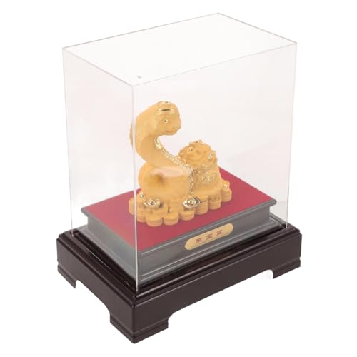 ADOCARN Goldene Schlangenfigur Für Wohlstand Und Glück Handgefertigte Tischdekoration Zum Jahr Der Schlange Feng Shui Statue Für Besondere Anlässe Für Feiern Und Festlichkeiten von ADOCARN