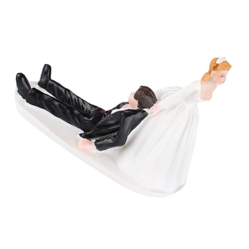 ADOCARN Hochzeitstortenaufsatz Figur aus Resin Lustige Tortenfigur für Hochzeitsfeiern und Brautpartys Dekoration für Wohnräume und Hochzeitstorten von ADOCARN