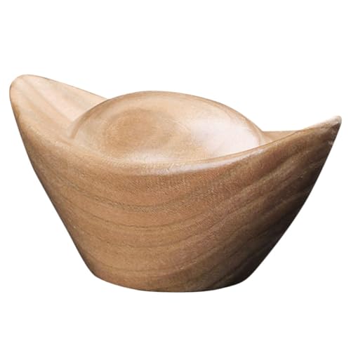 ADOCARN Holzbarren Home Barren Dekorative Barrenfiguren Desktop Ornament Chinesisches Barrenhandwerk Ornament Kleine Barrenfiguren Holzschnitzerei Barrenstatue Mini Barrenfiguren Desktop von ADOCARN