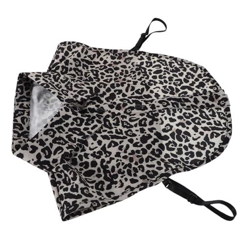 ADOCARN Leopardenmuster Chiffon Abnehmbarer Blusenkragen für Dekorativer Fake für Büro und Freizeit Vielseitiges Design Luftiges Material für Angenehmen Tragekomfort von ADOCARN