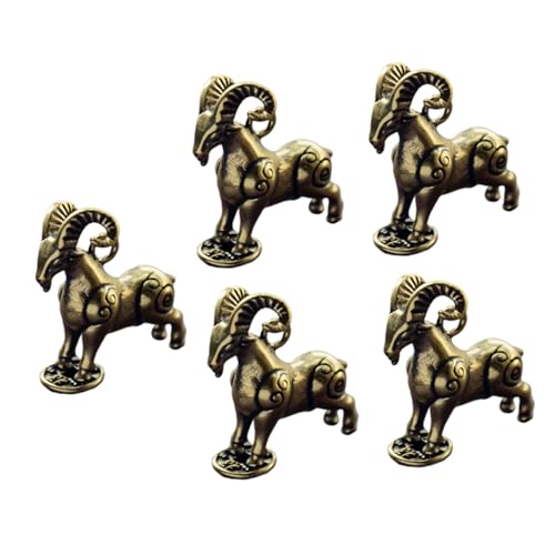 ADOCARN Messing Ziege Handwerk Ziege Ornament 5pcs Desktop Decor Für Home Decor Hochzeit Geburtstag Weihnachten ADOCARN Messing Ziege Handwerk Ziege Ornament 5pcs Desktop Decor Für Home Decor Hochzeit Geburtstag Weihnachten von ADOCARN