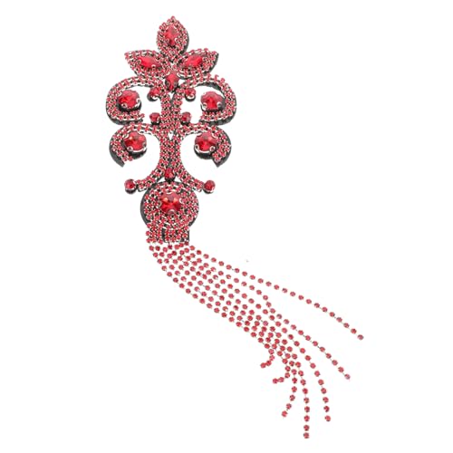 ADOCARN Retro dekorative Schulterstempel Schulterschmuck Kleidung liefert Schulter DIY Epauletten Schulterpolster für Damenbekleidung Schulterkette mit Quaste Strasssteine rot ADOCARN Retro dekorative Schulterstempel Schulterschmuck Kleidung liefert Schulter DIY Epauletten Schulterpolster für Damenbekleidung Schulterkette mit Quaste Strasssteine rot von ADOCARN