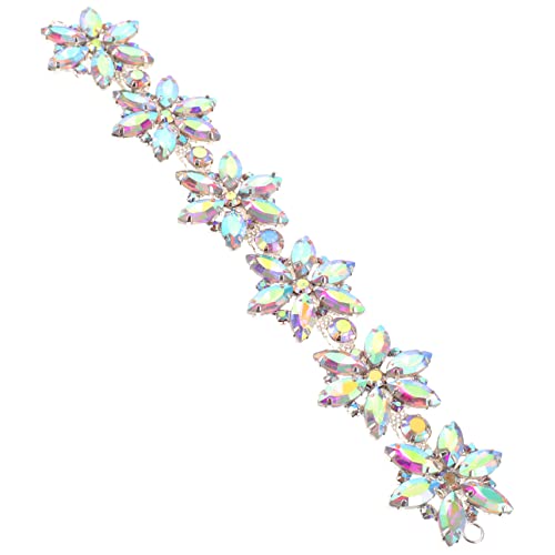 ADOCARN Rhinestone Applikation für Hochzeitskleider Diy Strass Patches für Kleidung Dekorativer Schmuck für Brautmode und Accessoires Langlebig und Elegant von ADOCARN