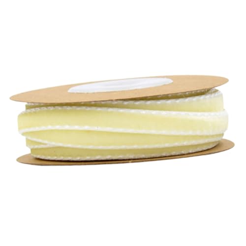 ADOCARN Samt Wickelbänder Beige Hochwertige Dekorationsbänder für Kleidung Haarschmuck und DIY Projekte für Hochzeiten und Feste von ADOCARN