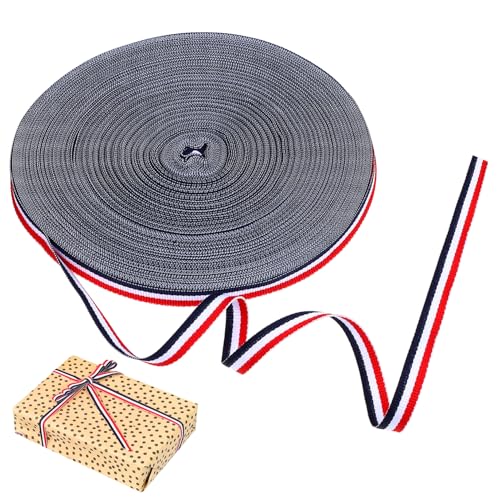 ADOCARN Streifenband Polyester Rolle für Hochzeitsdekoration und Geschenkverpackung Rot Weiß und Marineblau zum Basteln für Kreative Projekte ADOCARN Streifenband Polyester Rolle für Hochzeitsdekoration und Geschenkverpackung Rot Weiß und Marineblau zum Basteln für Kreative Projekte von ADOCARN