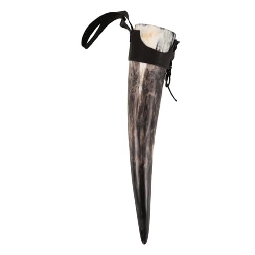 ADOCARN Wikingerhorn Trinkhorn Becher Mit Ständer Handgefertigte Horn Tasse Großes Fassungsvermögen Für Bier Und Wein Dekoratives Horn Dekor Für Zuhause Mittelalterliches Trinkgefäß ADOCARN Wikingerhorn Trinkhorn Becher Mit Ständer Handgefertigte Horn Tasse Großes Fassungsvermögen Für Bier Und Wein Dekoratives Horn Dekor Für Zuhause Mittelalterliches Trinkgefäß von ADOCARN