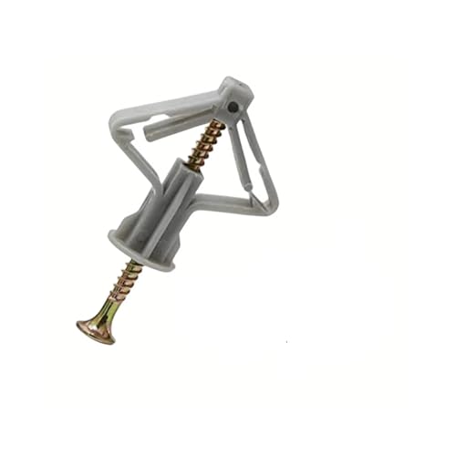 10/50 grauer Schmetterlings-Nylon-Expansionsankerbolzen, Expansionsschrauben und Hardware-Befestigungen for Gipskartonwände und Hohlwände, Heimdekoration(50 sets) von ADQPLXGWH