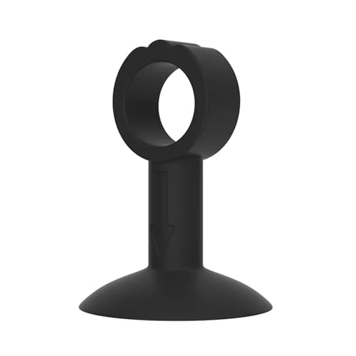 Türstopper aus weichem Silikon, Anti-Schaden-Wandschutz, Saugnapf, Türgriff-Stoßstange, Stummschaltung, Schutz der Wände, Möbelbeschläge(Black) von ADQPLXGWH
