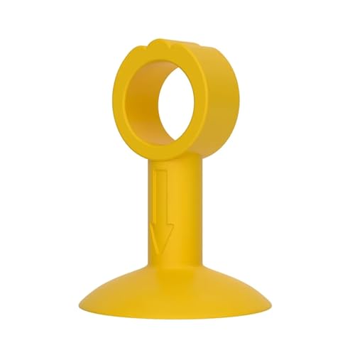 Türstopper aus weichem Silikon, Anti-Schaden-Wandschutz, Saugnapf, Türgriff-Stoßstange, Stummschaltung, Schutz der Wände, Möbelbeschläge(Yellow) von ADQPLXGWH