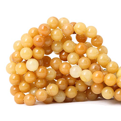35 Stück 10 mm natürliche gelbe Jade, mehrfarbige Edelsteine, rund, lose Perlen für Schmuckherstellung, DIY-Materialien, 1 Strang, 38,1 cm 35 Stück 10 mm natürliche gelbe Jade, mehrfarbige Edelsteine, rund, lose Perlen für Schmuckherstellung, DIY-Materialien, 1 Strang, 38,1 cm von ADSUBHSJFAKK