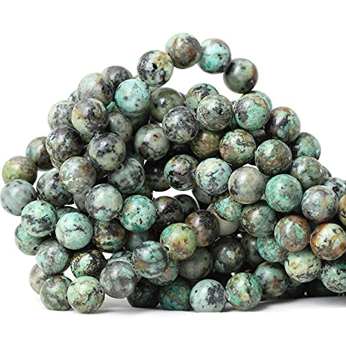 35 Stück 10 mm natürlicher afrikanischer Stein, Edelstein, rund, lose Perlen für Schmuckherstellung, DIY, Armband, Halskette, Materialien, 1 Strang, 38,1 cm 35 Stück 10 mm natürlicher afrikanischer Stein, Edelstein, rund, lose Perlen für Schmuckherstellung, DIY, Armband, Halskette, Materialien, 1 Strang, 38,1 cm von ADSUBHSJFAKK