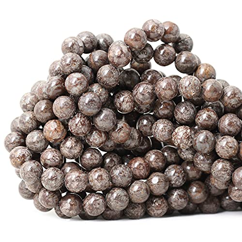 45 Stück 8 mm natürlicher brauner Schneeflocken-Jaspis-Edelstein, runde Steine, lose Perlen zur Schmuckherstellung, 1 Strang, 38,1 cm 45 Stück 8 mm natürlicher brauner Schneeflocken-Jaspis-Edelstein, runde Steine, lose Perlen zur Schmuckherstellung, 1 Strang, 38,1 cm von ADSUBHSJFAKK