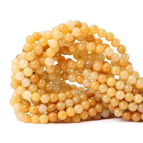 60 Stück 6 mm natürliche gelbe Jade-Edelsteine, rund, lose Perlen für Schmuckherstellung, DIY-Materialien, 1 Strang, 38,1 cm 60 Stück 6 mm natürliche gelbe Jade-Edelsteine, rund, lose Perlen für Schmuckherstellung, DIY-Materialien, 1 Strang, 38,1 cm von ADSUBHSJFAKK