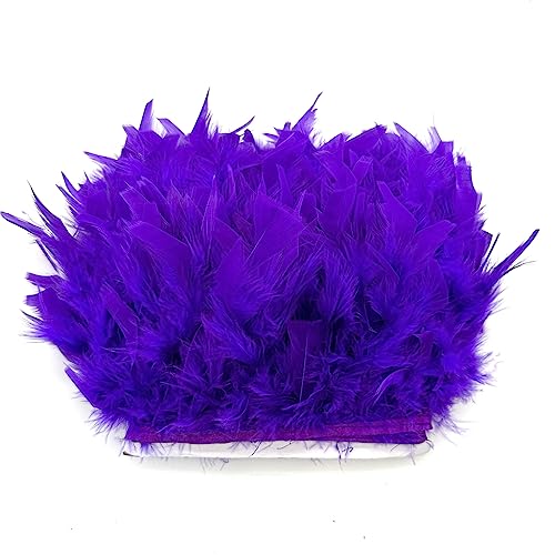 Fransenborte mit Truthahnfedern, modisches Kleid, Nähen, Basteln, Kostüme, Dekoration, Violett, 2 m Fransenborte mit Truthahnfedern, modisches Kleid, Nähen, Basteln, Kostüme, Dekoration, Violett, 2 m von ADSUBHSJFAKK