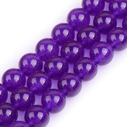 GEM-Inside 10 mm Amethyst Farbe Jade Edelstein lose Perlen Runde Kristall Energiestein Power für Schmuckherstellung 38,1 cm GEM-Inside 10 mm Amethyst Farbe Jade Edelstein lose Perlen Runde Kristall Energiestein Power für Schmuckherstellung 38,1 cm von ADSUBHSJFAKK