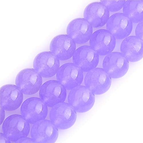 GEM-Inside 12 mm hellviolette Jade-Edelsteine, lose Perlen, rund, Kristall-Energiestein, Kraft für Schmuckherstellung, 38,1 cm GEM-Inside 12 mm hellviolette Jade-Edelsteine, lose Perlen, rund, Kristall-Energiestein, Kraft für Schmuckherstellung, 38,1 cm von ADSUBHSJFAKK