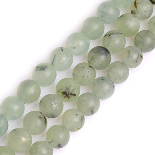 GEM-Inside 12 mm natürlicher Prehnit-Stein, Halbedelstein, Wald, matt, rund, Chakren-Perlen, grün, für Schmuckherstellung, DIY, Handarbeit, Bastelbedarf, 38,1 cm GEM-Inside 12 mm natürlicher Prehnit-Stein, Halbedelstein, Wald, matt, rund, Chakren-Perlen, grün, für Schmuckherstellung, DIY, Handarbeit, Bastelbedarf, 38,1 cm von ADSUBHSJFAKK