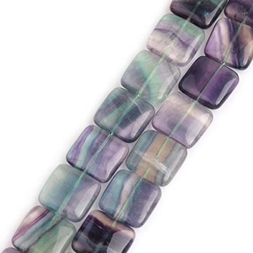 GEM-Inside 20 mm natürlicher Fluorit-Quarz, Halbedelsteine, quadratisch, Heilchakren, Perlen, grün, für Schmuckherstellung, DIY, Handarbeit, Bastelbedarf, 38,1 cm GEM-Inside 20 mm natürlicher Fluorit-Quarz, Halbedelsteine, quadratisch, Heilchakren, Perlen, grün, für Schmuckherstellung, DIY, Handarbeit, Bastelbedarf, 38,1 cm von ADSUBHSJFAKK