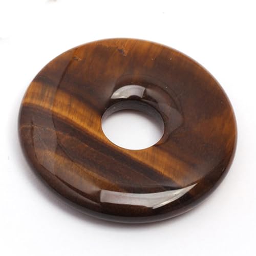 GEM-Inside 30 mm gelbe Tigeraugen-Steine, runde Donut-Perlen für Anhänger, Schmuckherstellung, Power-Energie, Chakra, Massage, GuaSha-Schabwerkzeuge GEM-Inside 30 mm gelbe Tigeraugen-Steine, runde Donut-Perlen für Anhänger, Schmuckherstellung, Power-Energie, Chakra, Massage, GuaSha-Schabwerkzeuge von ADSUBHSJFAKK