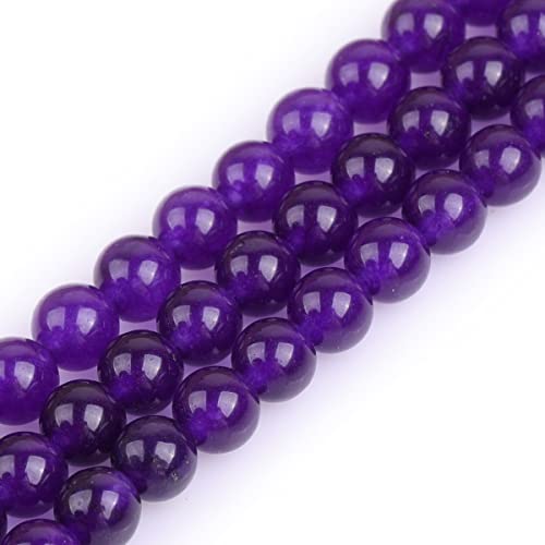 GEM-Inside 6 mm Amethyst Farbe Jade Edelstein lose Perlen Runde Kristall Energiestein Power für Schmuckherstellung 38,1 cm GEM-Inside 6 mm Amethyst Farbe Jade Edelstein lose Perlen Runde Kristall Energiestein Power für Schmuckherstellung 38,1 cm von ADSUBHSJFAKK