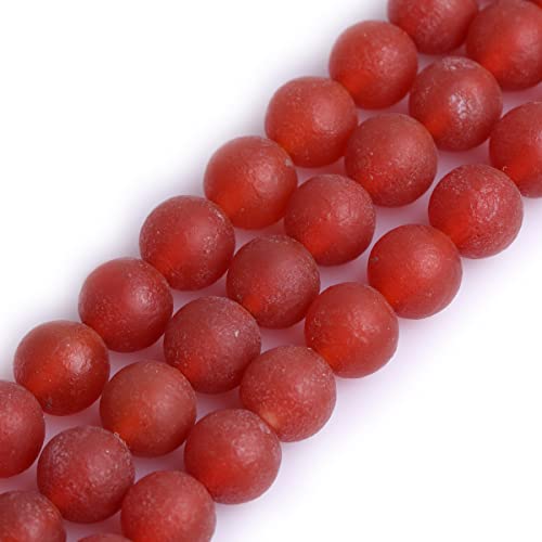 GEM-Inside Abstandshalter aus Achat, lose Perlen, natürliche Energie, Power-Perlen für Schmuckherstellung, 8 mm, rund, 38,1 cm von ADSUBHSJFAKK