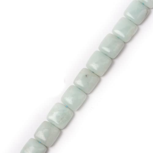 GEM-Inside Amazonit-Edelsteinperlen, lose Perlen, natürliche Energie, Power-Perlen für Schmuckherstellung, 15 mm, quadratisch, 38,1 cm von ADSUBHSJFAKK