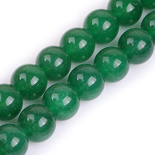 GEM-Inside Jade-Edelstein, lose Perlen, 14 mm, rund, Kristall-Energiestein, Kraft für Schmuckherstellung, Grün von ADSUBHSJFAKK