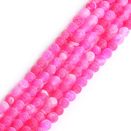 GEM-Inside Natürliche 6 mm große, matte rosa Pflaumen-Achat-Edelstein, lose Perlen, runde Energiesteinperlen für Schmuckherstellung, Schmuckherstellung, Perlenzubehör für Frauen GEM-Inside Natürliche 6 mm große, matte rosa Pflaumen-Achat-Edelstein, lose Perlen, runde Energiesteinperlen für Schmuckherstellung, Schmuckherstellung, Perlenzubehör für Frauen von ADSUBHSJFAKK