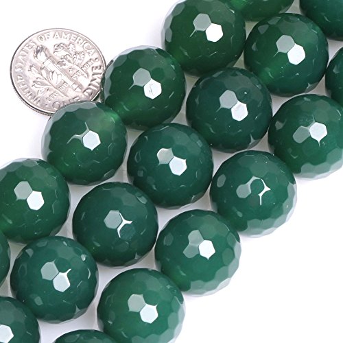 GEM-Inside Natürlicher 16 mm facettierter grüner Achat-Edelstein, handgefertigt, glatt, rund, lose Perlen für Schmuckherstellung, Schmuck, Perlenzubehör für Frauen GEM-Inside Natürlicher 16 mm facettierter grüner Achat-Edelstein, handgefertigt, glatt, rund, lose Perlen für Schmuckherstellung, Schmuck, Perlenzubehör für Frauen von ADSUBHSJFAKK
