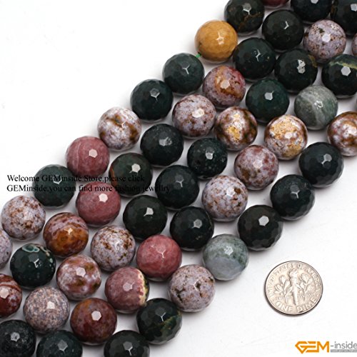 GEM-Inside Ozean-Achat-Edelstein, lose Perlen, natürlich, glatt, rund, 14 mm, Kristall-Energiestein, Kraft für Schmuckherstellung, 38,1 cm GEM-Inside Ozean-Achat-Edelstein, lose Perlen, natürlich, glatt, rund, 14 mm, Kristall-Energiestein, Kraft für Schmuckherstellung, 38,1 cm von ADSUBHSJFAKK