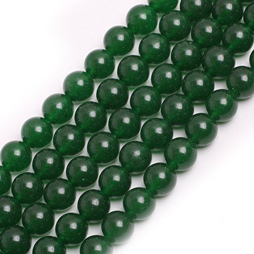 GEM-Inside grüne Jade-Edelsteine, lose Perlen, 10 mm, rund, Kristall-Energiestein, Kraft für Schmuckherstellung, 38,1 cm GEM-Inside grüne Jade-Edelsteine, lose Perlen, 10 mm, rund, Kristall-Energiestein, Kraft für Schmuckherstellung, 38,1 cm von ADSUBHSJFAKK