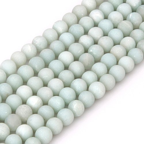 GEM-insid Natürlicher, matter Amazonit-Edelstein, Energiestein, rund, lose Perlen für Schmuckherstellung, Schmuckherstellung, Perlenzubehör für Damen, 6 mm GEM-insid Natürlicher, matter Amazonit-Edelstein, Energiestein, rund, lose Perlen für Schmuckherstellung, Schmuckherstellung, Perlenzubehör für Damen, 6 mm von ADSUBHSJFAKK