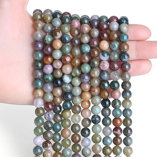 Indische Achat-Perlen, 8 mm, Kristallperlen, 100 Stück, Naturstein, runde lose Edelsteine für die Schmuckherstellung Indische Achat-Perlen, 8 mm, Kristallperlen, 100 Stück, Naturstein, runde lose Edelsteine für die Schmuckherstellung von ADSUBHSJFAKK