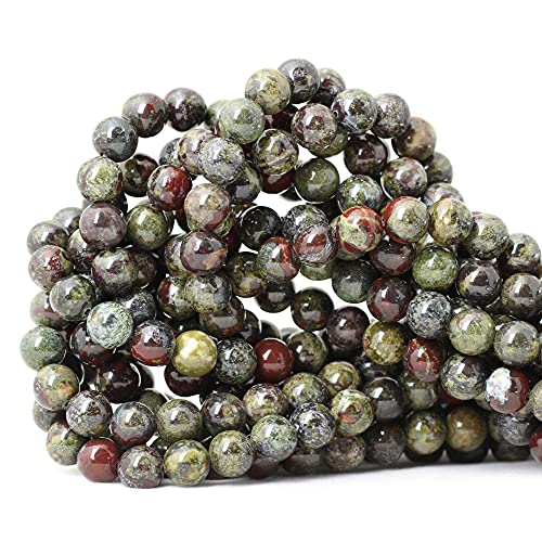 Natürliche Drachenblut-Jaspis-Edelsteine, rund, lose Perlen zur Schmuckherstellung, 8 mm, 1 Strang, 38,1 cm, 45 Stück Natürliche Drachenblut-Jaspis-Edelsteine, rund, lose Perlen zur Schmuckherstellung, 8 mm, 1 Strang, 38,1 cm, 45 Stück von ADSUBHSJFAKK