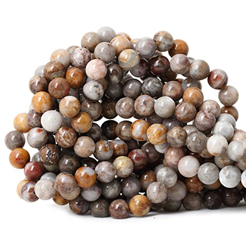 Natürliche Gobi-Achat-Edelsteine, rund, lose Perlen für Schmuckherstellung, 8 mm, 1 Strang, 38,1 cm, 45 Stück Natürliche Gobi-Achat-Edelsteine, rund, lose Perlen für Schmuckherstellung, 8 mm, 1 Strang, 38,1 cm, 45 Stück von ADSUBHSJFAKK