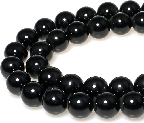 Natursteinperle, schwarzer Onyx, lose Perlen für Schmuckherstellung, Armband, Halskette, 3 mm Natursteinperle, schwarzer Onyx, lose Perlen für Schmuckherstellung, Armband, Halskette, 3 mm von ADSUBHSJFAKK