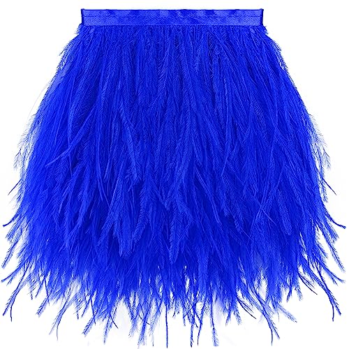 Straußenfeder-Bordüre – 12,7–17,8 cm, Federfransen zum Basteln, Nähen, Kleidung, Schmuck, Hochzeit, Zuhause, Party, Königsblau Straußenfeder-Bordüre – 12,7–17,8 cm, Federfransen zum Basteln, Nähen, Kleidung, Schmuck, Hochzeit, Zuhause, Party, Königsblau von ADSUBHSJFAKK