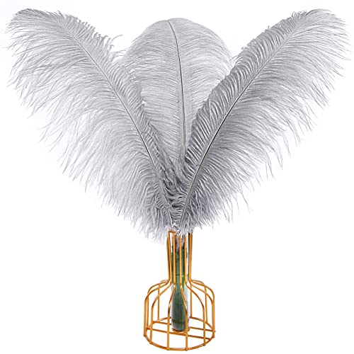 Straußenfedern, natürlich, 40 cm - 45 cm, für Hochzeit, Party, Tafelaufsatz, Ostern, Gatsby und Heimdekoration, Straußenfedern, 12 Stück Straußenfedern, natürlich, 40 cm - 45 cm, für Hochzeit, Party, Tafelaufsatz, Ostern, Gatsby und Heimdekoration, Straußenfedern, 12 Stück von ADSUBHSJFAKK