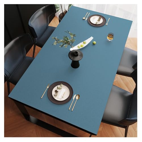 Schutzmatte aus Kunstleder, schmutzabweisend, aus Leder, wasserdicht, rutschfest, große Größe, Esstisch, Tischdecke für Couchtisch, leicht zu reinigen (70 x 140 cm, hell) von ADTEMP