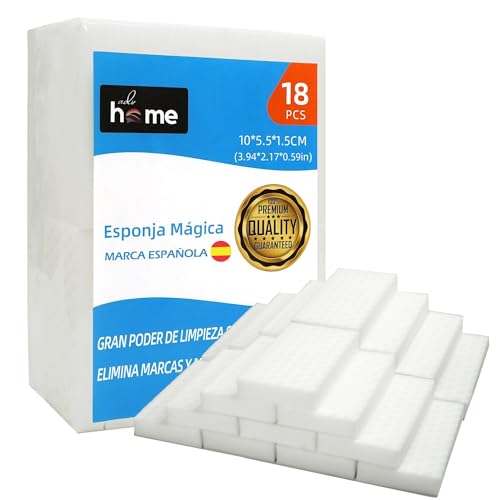 Magischer Radiergummi, 18 Stück, wiederverwendbar, für hartnäckige Flecken, Reinigung mit Wasser, ohne Chemikalien, ideal für Wände, Küche und Schuhe Magischer Radiergummi, 18 Stück, wiederverwendbar, für hartnäckige Flecken, Reinigung mit Wasser, ohne Chemikalien, ideal für Wände, Küche und Schuhe von ADV Home