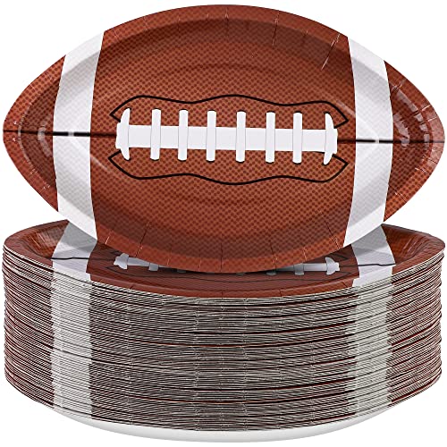 ADXCO 100 Stück Fußball-förmige Einweg-Pappteller Fußball-Partyteller Fußball-Partyzubehör für Fußball-Mottopartyzubehör Sportspiel Geburtstagsdekoration, 24 x 15 cm ADXCO 100 Stück Fußball-förmige Einweg-Pappteller Fußball-Partyteller Fußball-Partyzubehör für Fußball-Mottopartyzubehör Sportspiel Geburtstagsdekoration, 24 x 15 cm von ADXCO