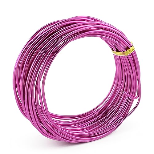 AEAOA Aluminiumdraht, 9 Gauge, helles Fuchsia, 9 m, Basteldraht, Schmuckherstellung AEAOA Aluminiumdraht, 9 Gauge, helles Fuchsia, 9 m, Basteldraht, Schmuckherstellung von AEAOA
