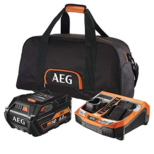 AEG Akku-Starterset Pro18V SETL1860BL, inkl. 1x 6,0 Ah HD Akku und Ladegerät in Karton von AEG