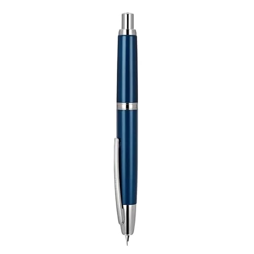 AEHON Füllfederhalter, einziehbare EF/F-Spitze, Metall mit Clip, Schreibwaren, Schulbedarf, Schreibwaren, PK A1, A2 (Gelb, F) von AEHON