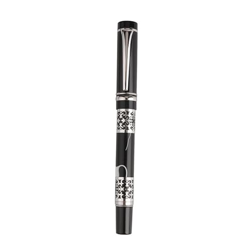 AEHON Hochwertiger Acryl-Kalligraphie-Stift mit gebogener Feder, F-Feder, Füllfederhalter, Schulbedarf, Schreibwaren, Tintenstifte (schwarz, 0,5 mm gerade Feder) von AEHON