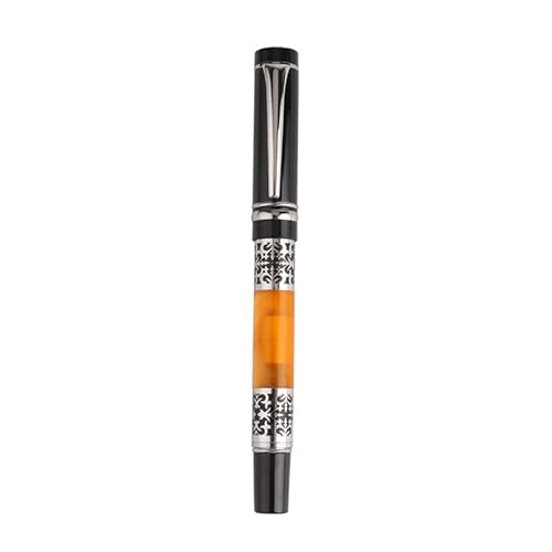 AEHON Hochwertiger Acryl-Kalligraphie-Stift mit gebogener Spitze, F-Feder, Füllfederhalter, Schulbedarf, Schreibwaren, Tintenstifte (orange, 1,0 mm gebogene Spitze) von AEHON