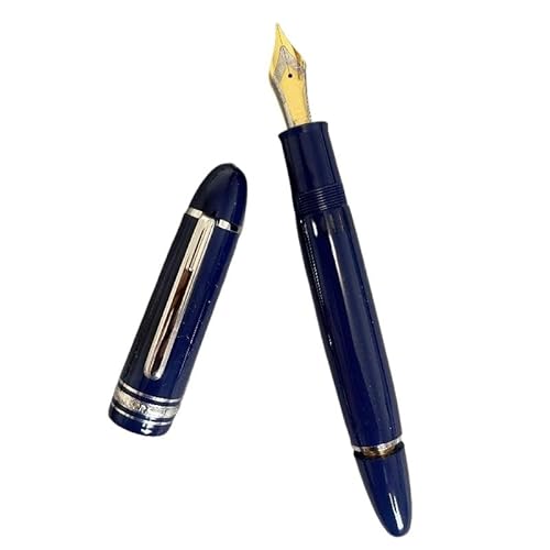AEHON Luxus-Füllfederhalter, blaue und schwarze Farbe, M-Feder, Business, niedliches Schreiben, Geschenke, Stift (H) von AEHON