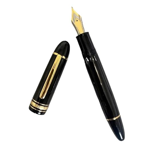AEHON Luxus-Füllfederhalter, blaue und schwarze Farbe, M-Spitze, Business, niedliches Schreiben, Geschenke, Stift (F) von AEHON